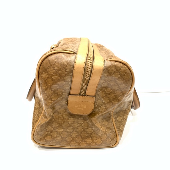 Celine Brown Macadam Boston Bag Sku#85272 (Gently used, Stains) - Picture 5 of 14